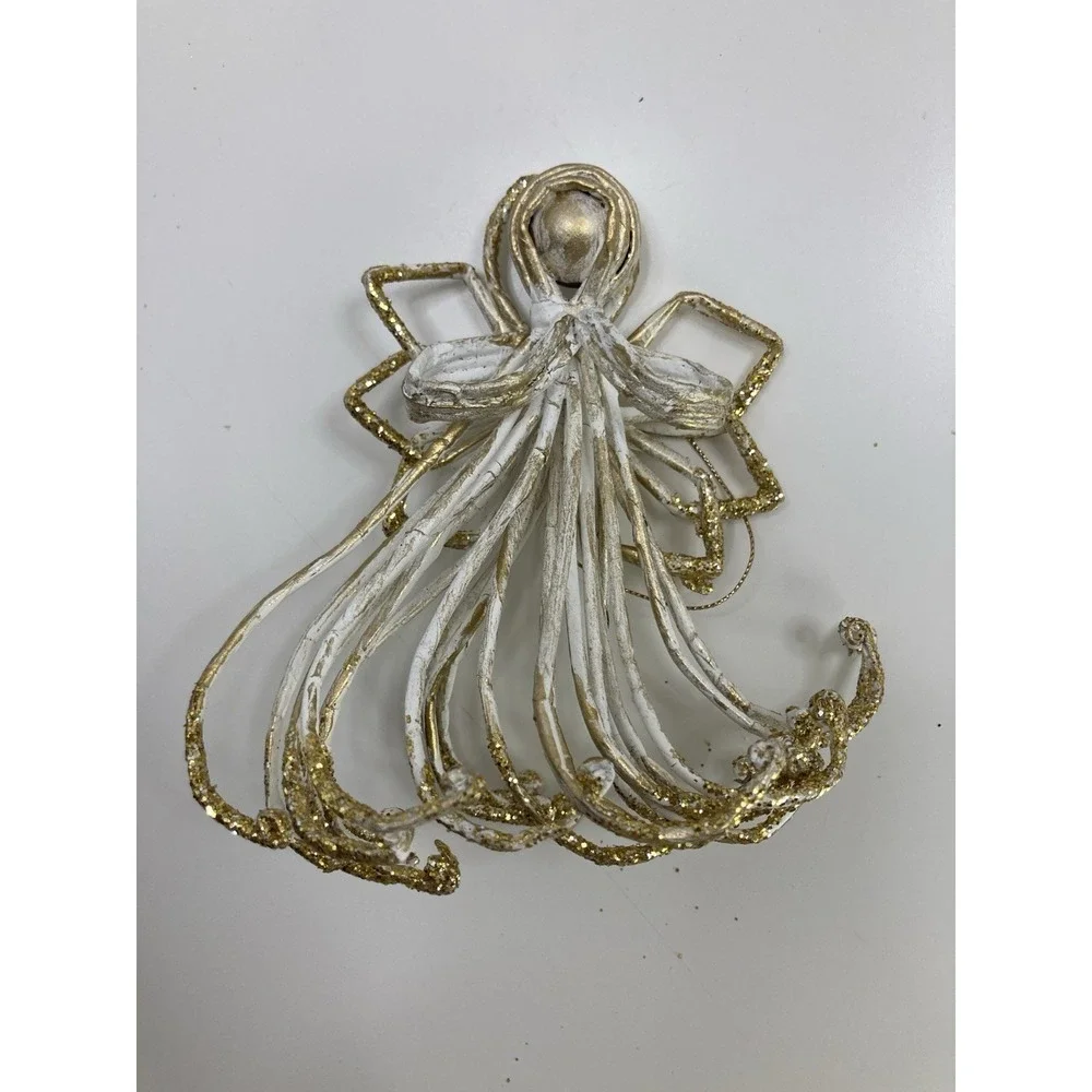 Unique‎ Set of 3 Vtg Wire Angel Ornaments 5.75